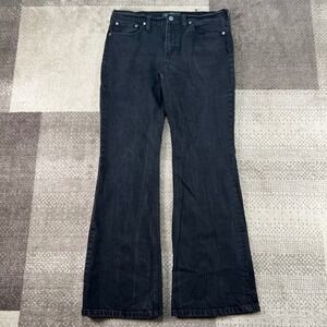 Lauren Ralph Lauren Black Bootcut Jeans Womens Size 12 LRL Stretch Denim Boho‎